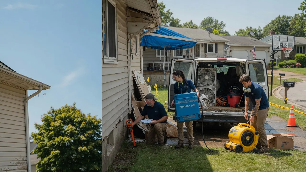 Ceiling Leak Cleanup in Wapakoneta, OH near me
