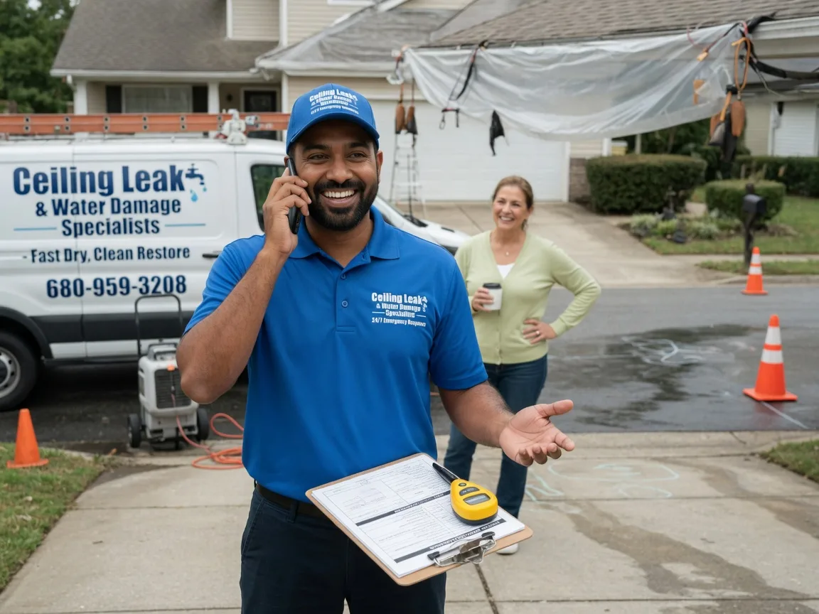 Ceiling Leak Cleanup Wapakoneta, OH FAQs